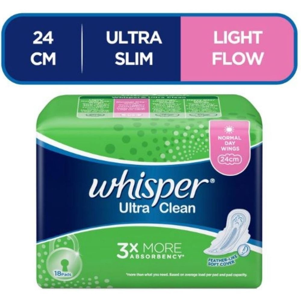 Ultra Clean Sanitary Napkins with Wings for Normal Day 18pads