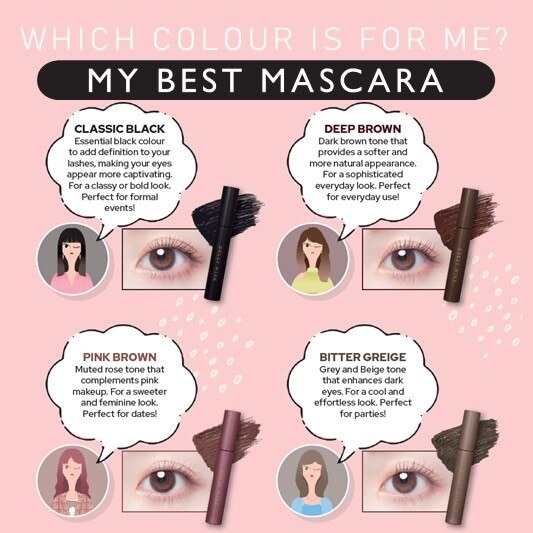 My Best Mascara Waterproof Colour Mascara (Deep Brown) 1s