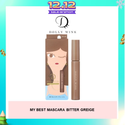 DOLLY WINK My Best Mascara Waterproof Colour Mascara Bitter Greige 1s&nbsp;(Expiry: Nov`2025)
