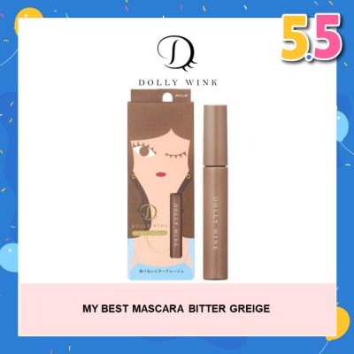 DOLLY WINK My Best Mascara Waterproof Colour Mascara (Bitter Greige) 1s