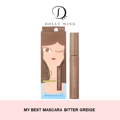 DOLLY WINK My Best Mascara Waterproof Colour Mascara (Bitter Greige) 1s