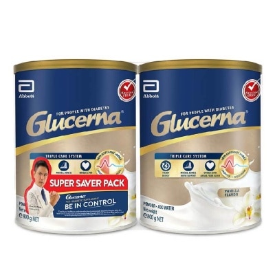 GLUCERNA Vanilla Twinpack, For People With Diabetes (800g) 2s