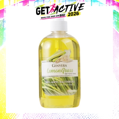 GINVERA - Lemongrass 99% Anti-Bacterial Soothing Moisturizng Gel Hand Soap 500g image