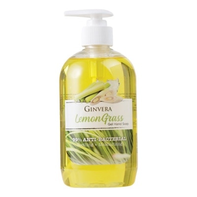 GINVERA Lemongrass 99% Anti-Bacterial Soothing Moisturizng Gel Hand Soap 500g