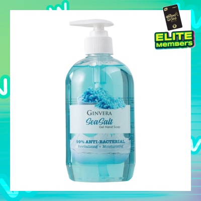 GINVERA Sea Salt 99% Anti-Bacterial Revitalizing Moisturizng Gel Hand Soap 500g