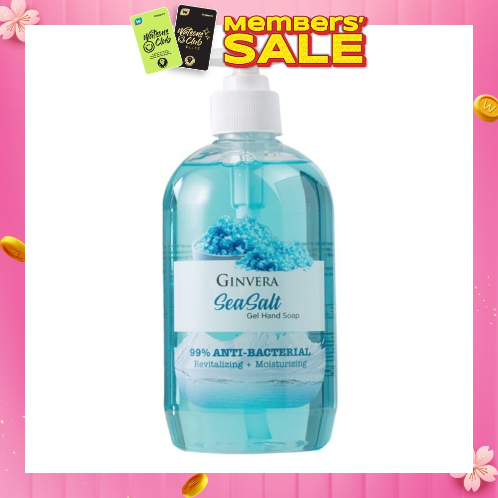 Sea Salt 99% Anti-Bacterial Revitalizing Moisturizng Gel Hand Soap 500g