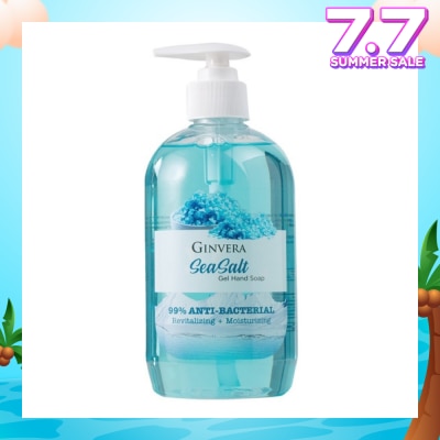 GINVERA Sea Salt 99% Anti-Bacterial Revitalizing Moisturizng Gel Hand Soap 500g