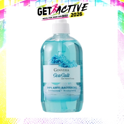 GINVERA - Sea Salt 99% Anti-Bacterial Revitalizing Moisturizng Gel Hand Soap 500g image