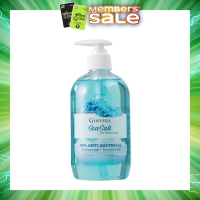 GINVERA - Sea Salt 99% Anti-Bacterial Revitalizing Moisturizng Gel Hand Soap 500g