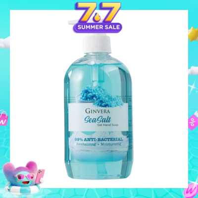 GINVERA - Sea Salt 99% Anti-Bacterial Revitalizing Moisturizng Gel Hand Soap 500g