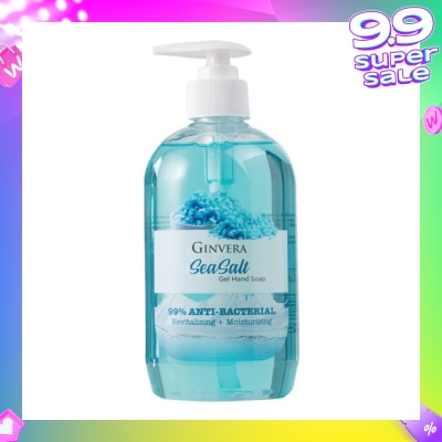 GINVERA Sea Salt 99% Anti-Bacterial Revitalizing Moisturizng Gel Hand Soap 500g