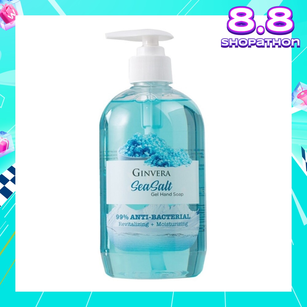 Sea Salt 99% Anti-Bacterial Revitalizing Moisturizng Gel Hand Soap 500g