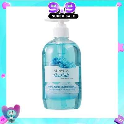 GINVERA - Sea Salt 99% Anti-Bacterial Revitalizing Moisturizng Gel Hand Soap 500g image