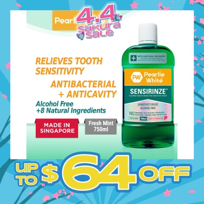PEARLIE WHITE® - Sensirinze Fluoride Mouth Rinse 750ml