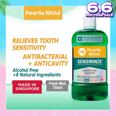 PEARLIE WHITE® Sensirinze Fluoride Mouth Rinse 750ml