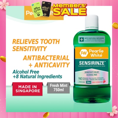 PEARLIE WHITE® Sensirinze Fluoride Mouth Rinse 750ml