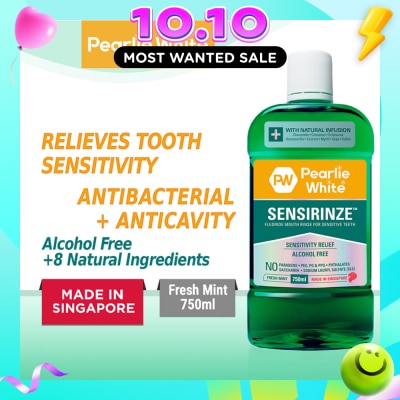 PEARLIE WHITE® Sensirinze Fluoride Mouth Rinse 750ml image