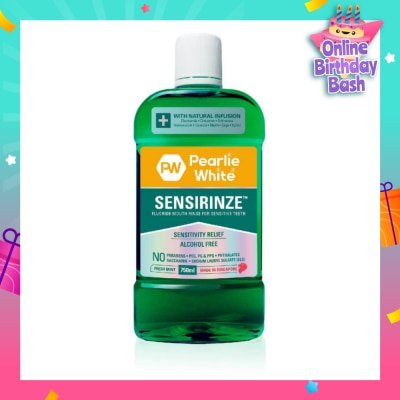 PEARLIE WHITE® Sensirinze Fluoride Mouth Rinse 750ml