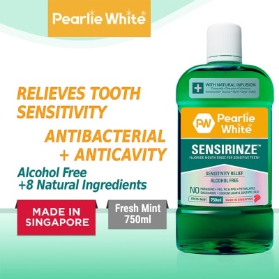 PEARLIE WHITE® Sensirinze Fluoride Mouth Rinse 750ml