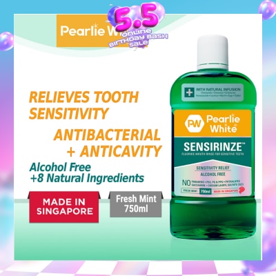 PEARLIE WHITE® - Sensirinze Fluoride Mouth Rinse 750ml