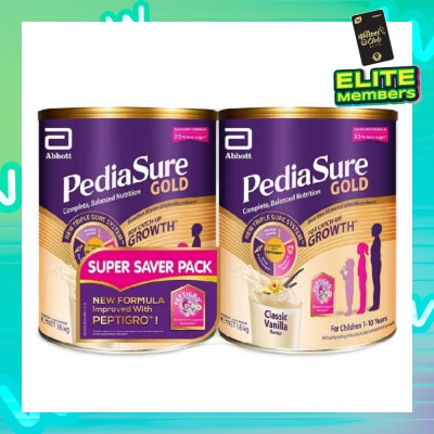 PEDIASURE Peptigro Vanilla Twinpack Set, For Children 1 To 10 Years Old, (1.6kg) 2s