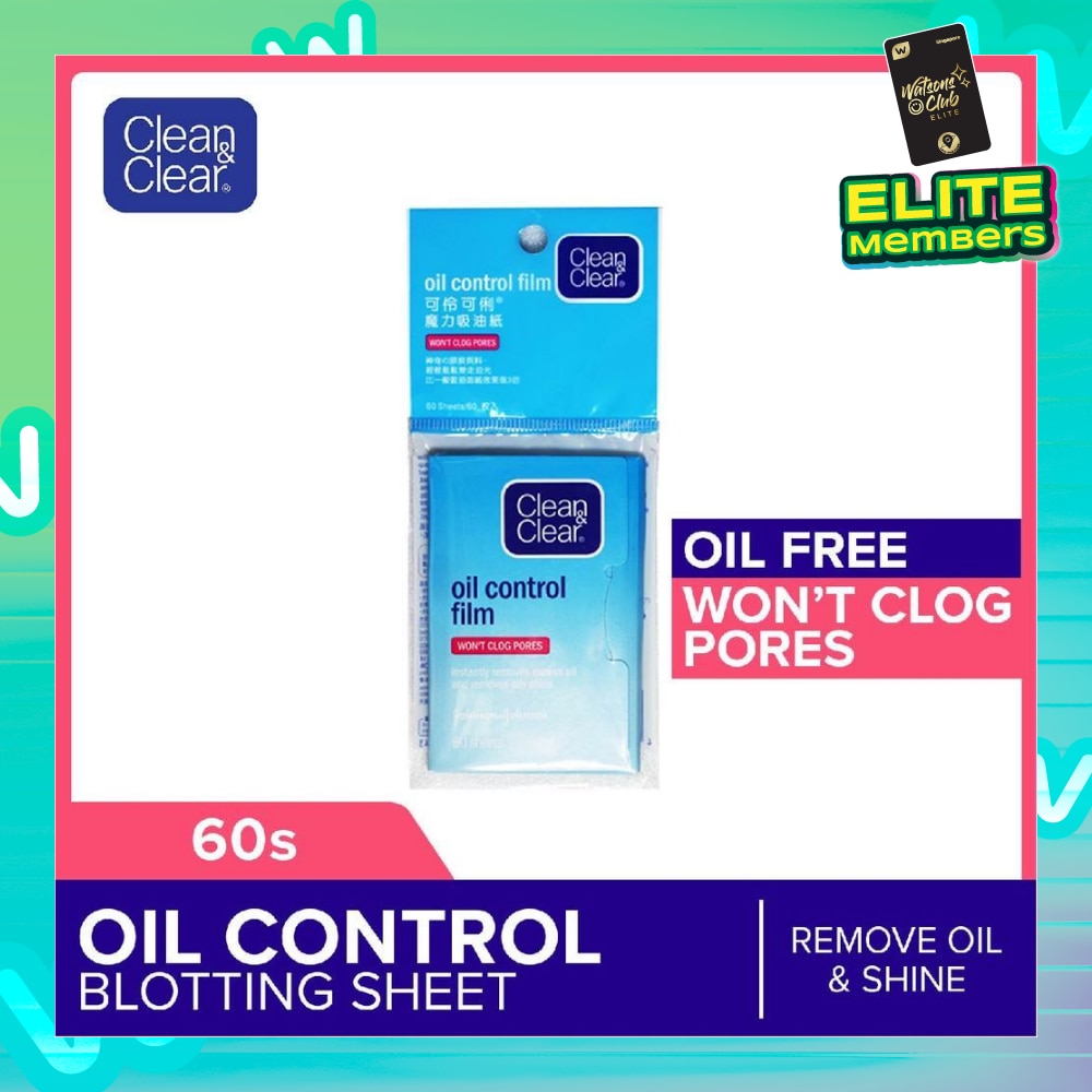 CLEAN & CLEAR No Scent Oil Control Film (For Instant Oil Removal) 60s