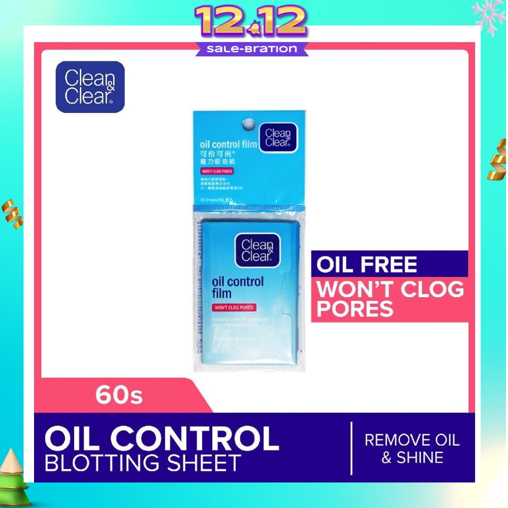 CLEAN & CLEAR No Scent Oil Control Film (For Instant Oil Removal) 60s