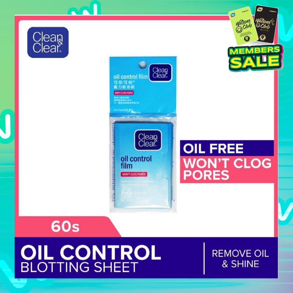 CLEAN & CLEAR No Scent Oil Control Film (For Instant Oil Removal) 60s