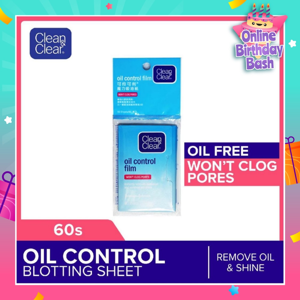 CLEAN & CLEAR No Scent Oil Control Film (For Instant Oil Removal) 60s