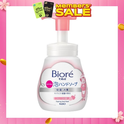 BIORE Instant Foaming Hand Wash Fruity (Anti Bacterial) 240ml