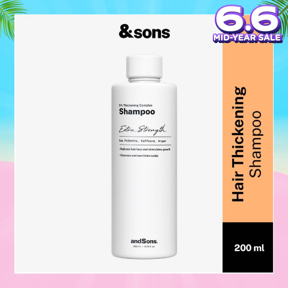 Anti Hair Loss 5% Thickening Complex Shampoo (For Men's Hair Growth) 200ml