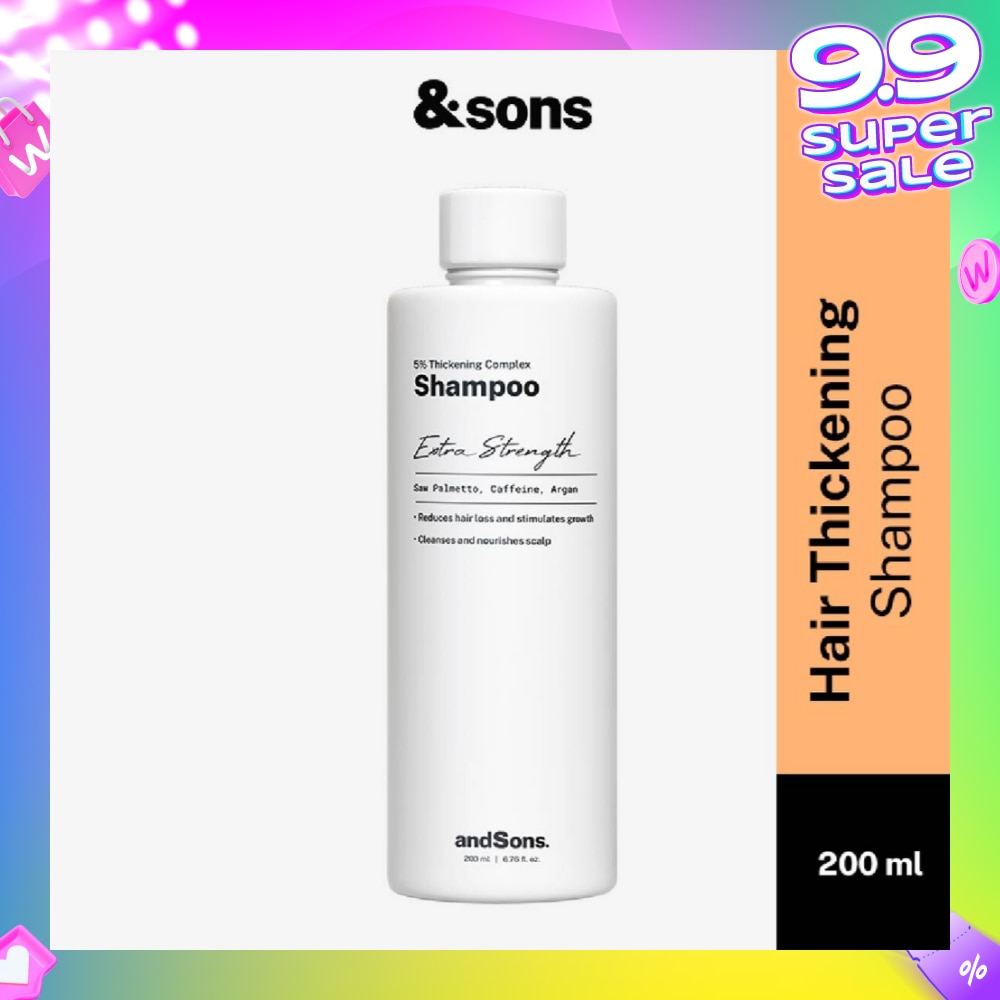 Anti Hair Loss 5% Thickening Complex Shampoo (For Men's Hair Growth) 200ml
