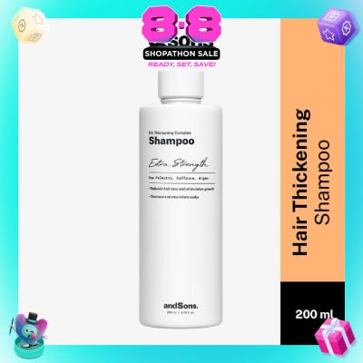 ANDSONS - Anti Hair Loss 5% Thickening Complex Shampoo (For Men's Hair Growth) 200ml