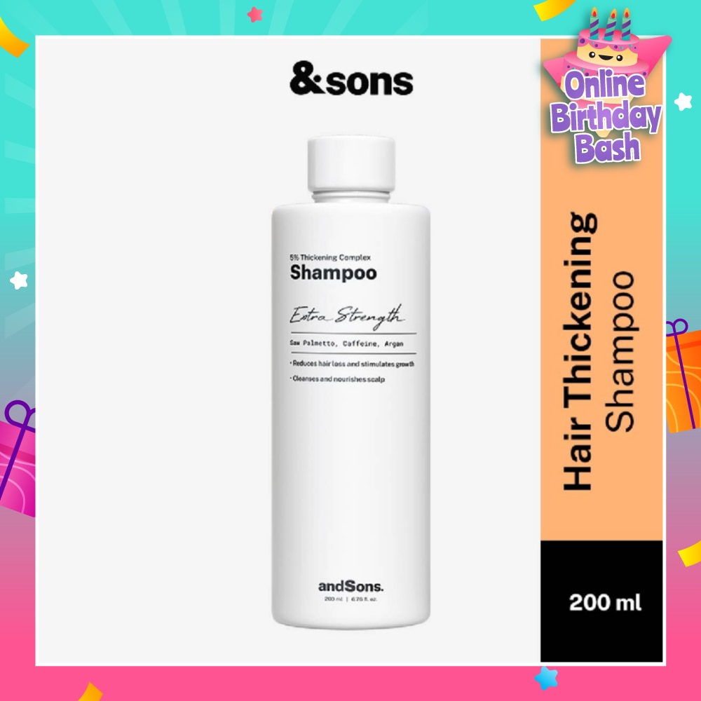 Anti Hair Loss 5% Thickening Complex Shampoo (For Men's Hair Growth) 200ml