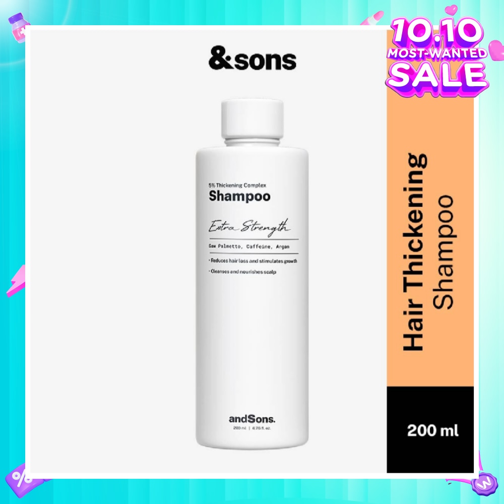 Anti Hair Loss 5% Thickening Complex Shampoo (For Men's Hair Growth) 200ml