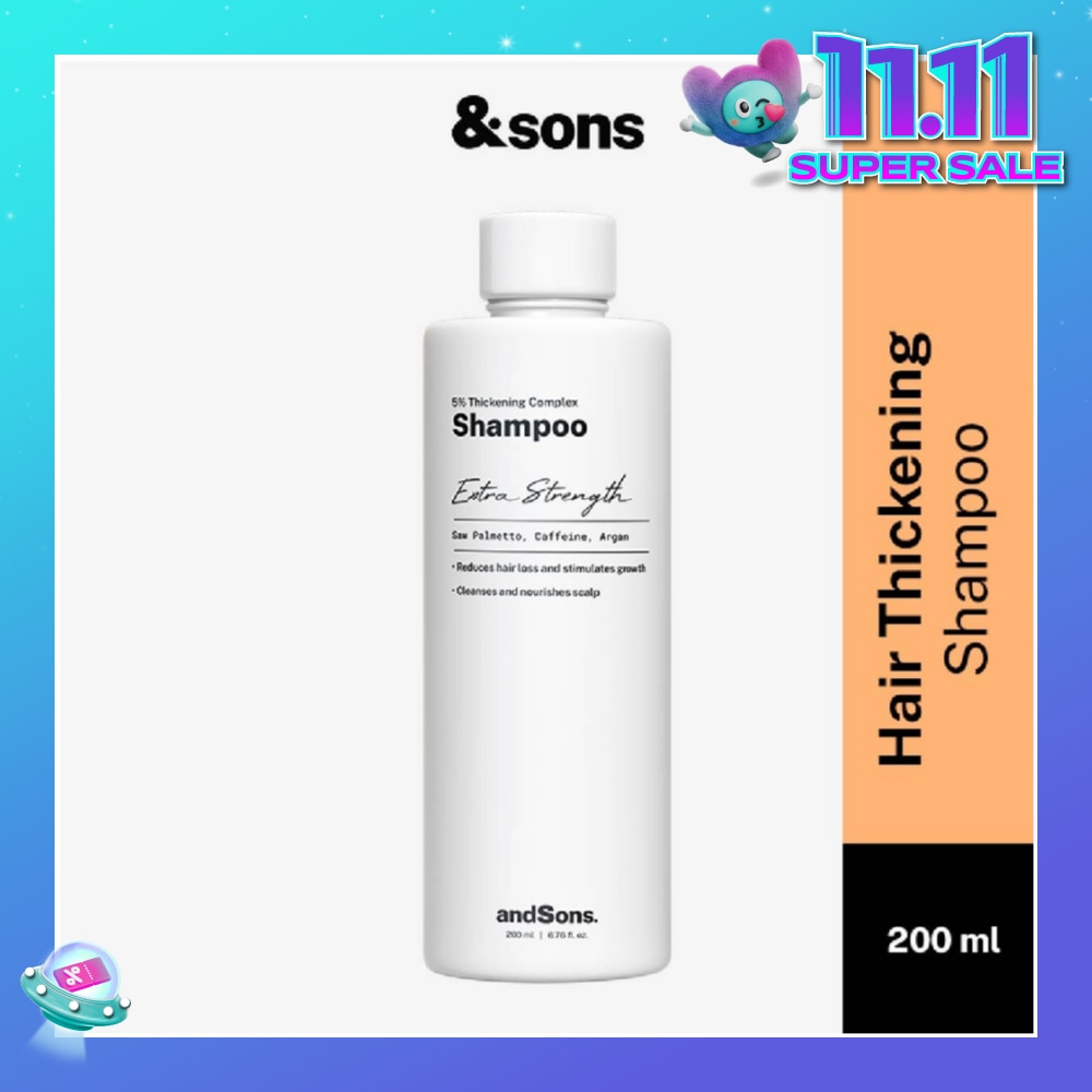 Anti Hair Loss 5% Thickening Complex Shampoo (For Men's Hair Growth) 200ml