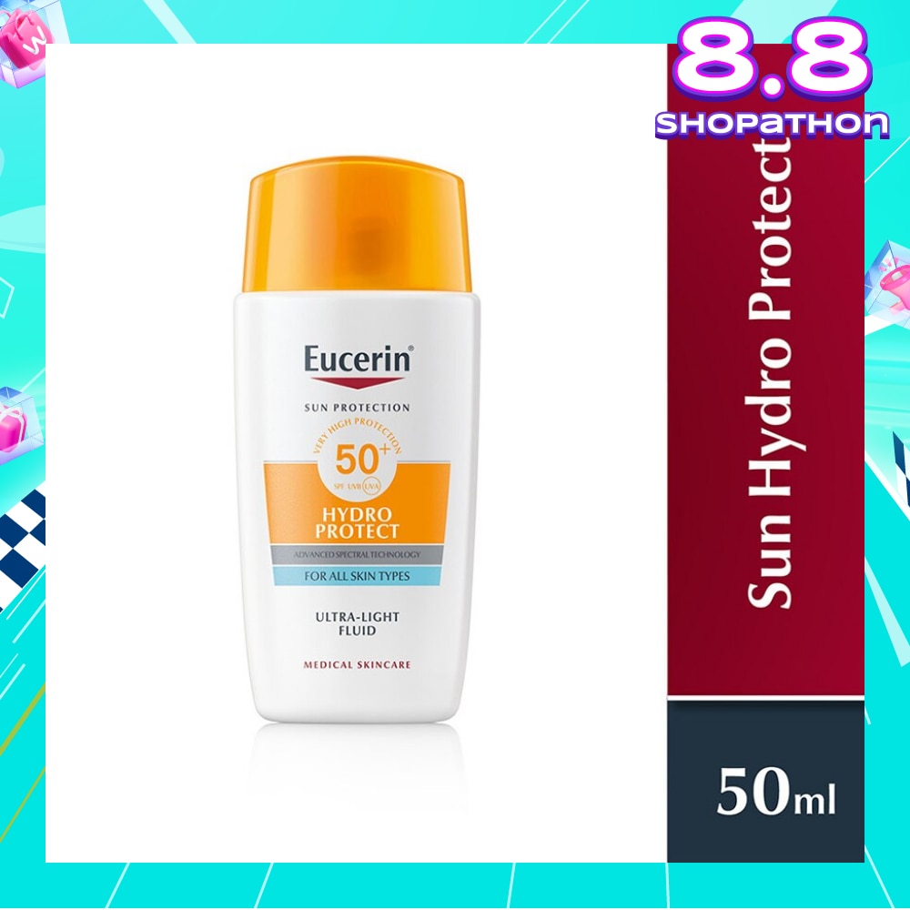 Sun Face Hydro Protect Ultra Light Fluid Spf 50+ (Protects All Skin Types From Sun Burn And Sun Induced Skin Damage, Even Sensitive Skin) 50ml