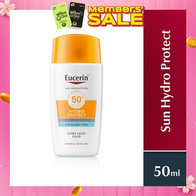 EUCERIN Sun Face Hydro Protect Ultra Light Fluid Spf 50+ (Protects All Skin Types From Sun Burn And Sun Induced Skin Damage, Even Sensitive Skin) 50ml