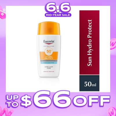 EUCERIN - Sun Face Hydro Protect Ultra Light Fluid Spf 50+ (Protects All Skin Types From Sun Burn And Sun Induced Skin Damage, Even Sensitive Skin) 50ml