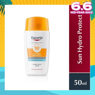 EUCERIN Sun Face Hydro Protect Ultra Light Fluid Spf 50+ (Protects All Skin Types From Sun Burn And Sun Induced Skin Damage, Even Sensitive Skin) 50ml