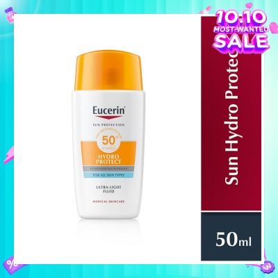 EUCERIN Sun Face Hydro Protect Ultra Light Fluid Spf 50+ (Protects All Skin Types From Sun Burn And Sun Induced Skin Damage, Even Sensitive Skin) 50ml