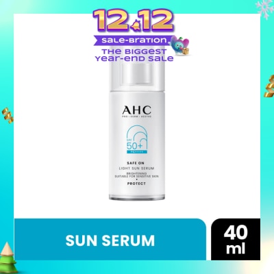 AHC Safe On Brightening Light Sun Serum SPF50+ PA++++ (For Sensitive Skin) 40ml
