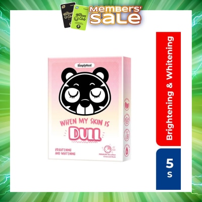 SIMPLY - Heal When My Skin Is Dull, Brightening & Whitening Premium Charcoal Mask 5s