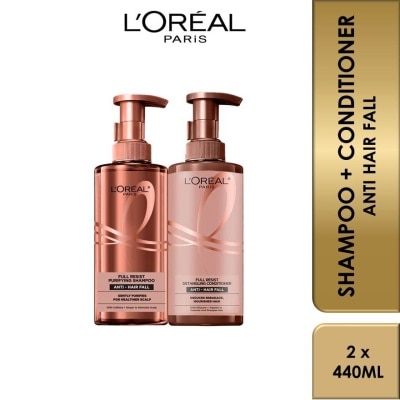 L'OREAL PARIS ELSEVE L'oreal Paris Full Resist Packset (Reduce Hair Fall And Hair Breakage) Shampoo + Conditioner 440ml