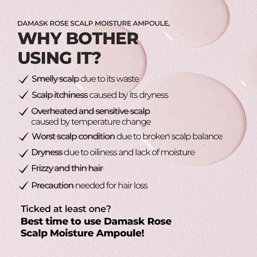 Damask Rose Scalp Moistursing Ampoule 50ml