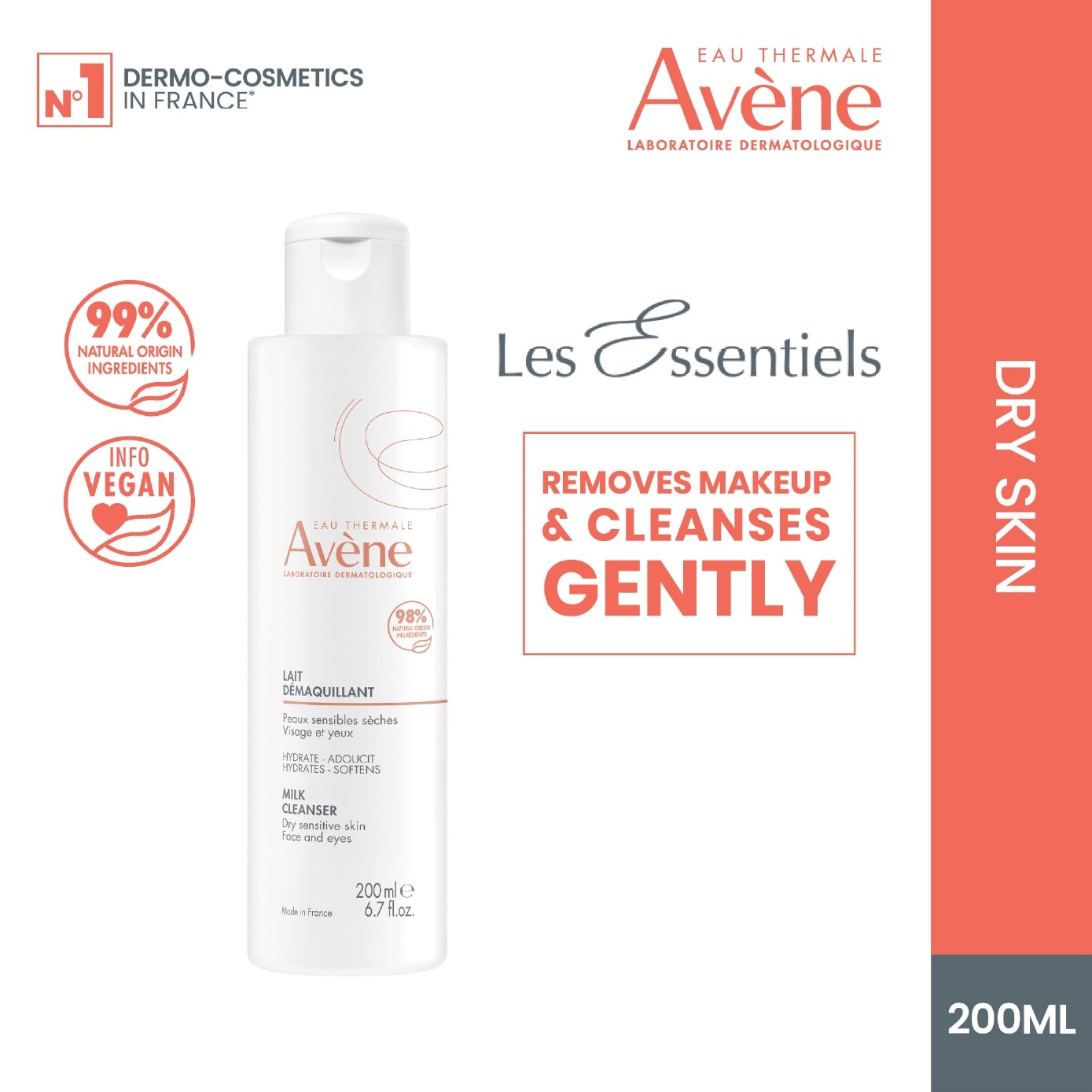 Eau Thermale Gentle Milk Cleanser 200ml image