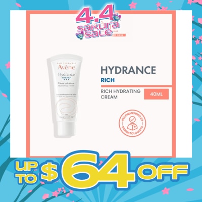 AVÈNE - Rich Hydrating Cream (Hydrating, Softening, Soothing & Non-Sticky) 40ml