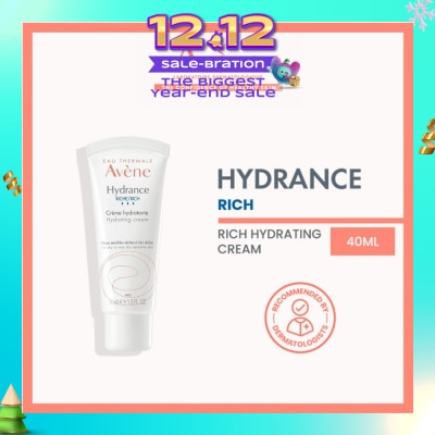 AVÈNE Rich Hydrating Cream (Hydrating, Softening, Soothing & Non-Sticky) 40ml