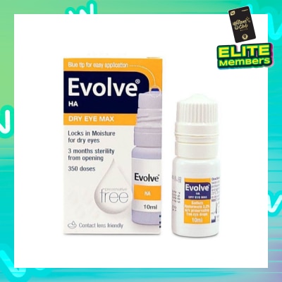 EVOLVE Ha Dry Eye Max (Moisture For Dry Eyes, 350 Doses) 10ml