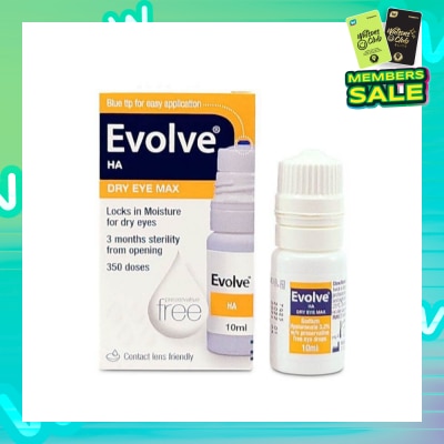 EVOLVE Ha Dry Eye Max (Moisture For Dry Eyes, 350 Doses) 10ml